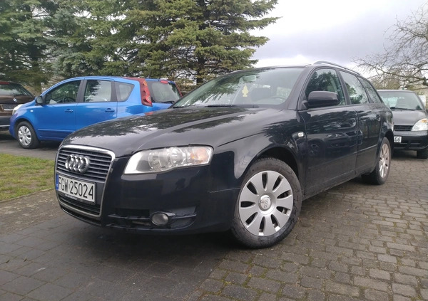 Audi A4 cena 18500 przebieg: 166000, rok produkcji 2007 z Wąbrzeźno małe 232